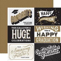 Echo Park - Graduation Collection - 12 x 12 Double Sided Paper - 4 x 6 Journaling Cards