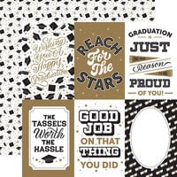 Echo Park - Graduation Collection - 12 x 12 Double Sided Paper - 4 x 6 Journaling Cards