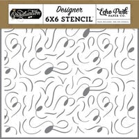 Echo Park - Graduation Collection - 6 x 6 Stencils - Celebration Swirls