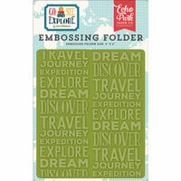 Echo Park - Go See Explore Collection - Embossing Folder - Explore