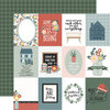 Echo Park - Good To Be Home Collection - 12 x 12 Double Sided Paper - 3 x 4 Journaling Cards