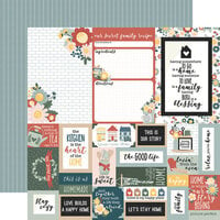 Echo Park - Good To Be Home Collection - 12 x 12 Double Sided Paper - Multi Journaling Cards
