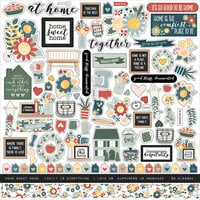 Echo Park - Good To Be Home Collection - 12 x 12 Cardstock Stickers - Elements