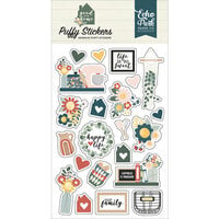 Echo Park - Good To Be Home Collection - Puffy Stickers