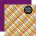 Echo Park - Halloween Collection - 12 x 12 Double Sided Paper - Spooky Plaid