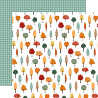 Echo Park - Happy Fall Collection - 12 x 12 Double Sided Paper - Fall Forest