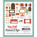 Echo Park - Happy Fall Collection - Ephemera - Frames and Tags