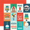 Echo Park - Happy Birthday Boy Collection - 12 x 12 Double Sided Paper - 3 x 4 Journaling Cards