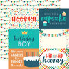 Echo Park - Happy Birthday Boy Collection - 12 x 12 Double Sided Paper - 4 x 6 Journaling Cards