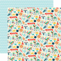 Echo Park - Happy Birthday Boy Collection - 12 x 12 Double Sided Paper - Party Fun