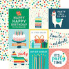 Echo Park - Happy Birthday Boy Collection - 12 x 12 Double Sided Paper - 4 x 4 Journaling Cards