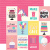 Echo Park - Happy Birthday Girl Collection - 12 x 12 Double Sided Paper - 3 x 4 Journaling Cards
