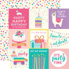 Echo Park - Happy Birthday Girl Collection - 12 x 12 Double Sided Paper - 4 x 4 Journaling Cards