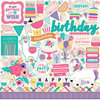Echo Park - Happy Birthday Girl Collection - 12 x 12 Cardstock Stickers - Elements