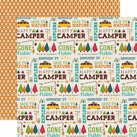 Echo Park - Happy Camper Collection - 12 x 12 Double Sided Paper - Back to Nature