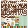 Echo Park - Happy Camper Collection - 12 x 12 Cardstock Stickers - Alphabet