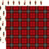 Echo Park - Christmas - Here Comes Santa Claus Collection - 12 x 12 Double Sided Paper - Christmas Plaid