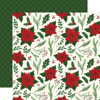 Echo Park - Christmas - Here Comes Santa Claus Collection - 12 x 12 Double Sided Paper - Merry and Bright