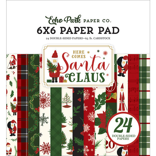 Echo Park - Christmas - Here Comes Santa Claus Collection - 6 x 6 Paper Pad