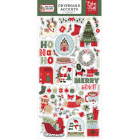 Echo Park - Here Comes Santa Paws Collection - Chipboard Embellishments - Accents