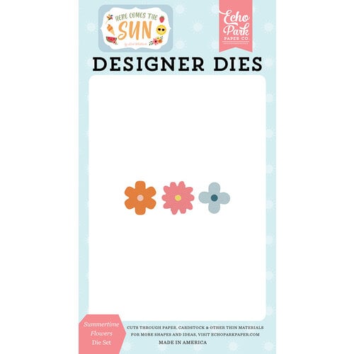 Echo Park - Here Comes The Sun Collection - Designer Dies - Summertime Flowers