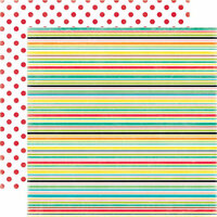 Echo Park - Happy Days Collection - 12 x 12 Double Sided Paper - Stripes