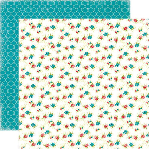 Echo Park - Happy Days Collection - 12 x 12 Double Sided Paper - Little Flowers