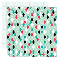 Echo Park - Happy Days Collection - 12 x 12 Double Sided Paper - Diamonds