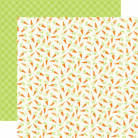 Echo Park - Happy Easter Collection - 12 x 12 Double Sided Paper - Carrots