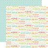 Echo Park - Happy Easter Collection - 12 x 12 Double Sided Paper - Easter Words