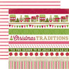 Echo Park - Home for the Holidays Collection - Christmas - 12 x 12 Double Sided Paper - Border Strips