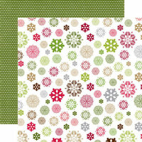 Echo Park - Home for the Holidays Collection - Christmas - 12 x 12 Double Sided Paper - Snowflakes