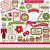 Echo Park - Home for the Holidays Collection - Christmas - 12 x 12 Cardstock Stickers - Element Stickers