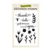 Echo Park - Homegrown Collection - Clear Acrylic Stamps - Watercolors Flowers