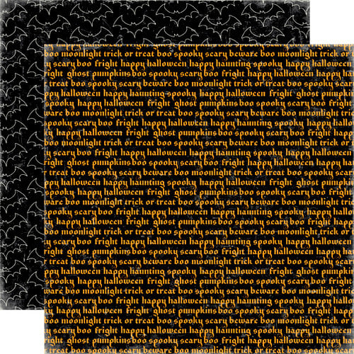 Echo Park - Happy Halloween Collection - 12 x 12 Double Sided Paper - Graveyard, CLEARANCE