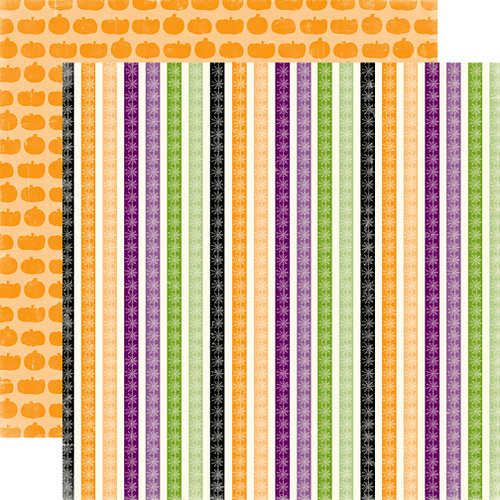 Echo Park - Happy Halloween Collection - 12 x 12 Double Sided Paper - Jack O'Lantern, CLEARANCE