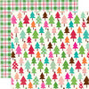 Echo Park - Holly Jolly Christmas Collection - 12 x 12 Double Sided Paper - Snowy Tree Tops