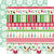 Echo Park - Holly Jolly Christmas Collection - 12 x 12 Double Sided Paper - Jolly Border Strips