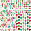 Echo Park - Holly Jolly Christmas Collection - 12 x 12 Cardstock Stickers - Alphabet