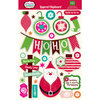 Echo Park - Holly Jolly Christmas Collection - Layered Chipboard Stickers