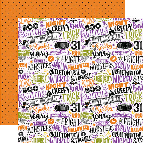 Echo Park - Halloween Magic Collection - 12 x 12 Double Sided Paper - Trick or Treat