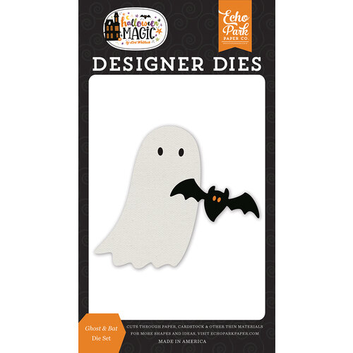Echo Park - Halloween Magic Collection - Designer Dies - Ghost and Bat