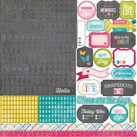 Echo Park - Here and Now Collection - 12 x 12 Cardstock Stickers - Alphabet