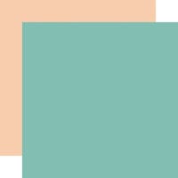 Echo Park - Have A Nice Day Collection - 12 x 12 Double Sided Paper - Teal - Peach