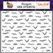 Echo Park - Hocus Pocus Collection - Halloween - 6 x 6 Stencil - Black Bats