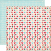 Echo Park - Head Over Heels Collection - 12 x 12 Double Sided Paper - Hearts