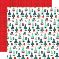 Echo Park - Happy Holidays Collection - 12 x 12 Double Sided Paper - Under The Tree