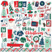 Echo Park - Happy Holidays Collection - 12 x 12 Cardstock Stickers - Elements