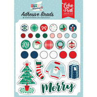 Echo Park - Happy Holidays Collection - Adhesive Brads