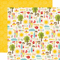Echo Park - Happy Summer Collection - 12 x 12 Double Sided Paper - Sunny Day